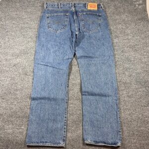 Levi's 501 Jeans Men's 38x32 Button Fly Blue Denim Straight Leg Casual